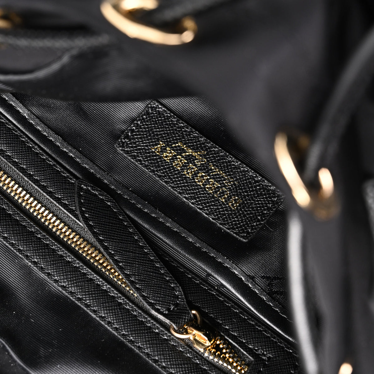 Burberry The Rucksack – Black Nylon & Leather Backpack with Gold-Tone Hardware
