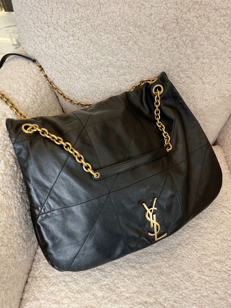 YSL SAINT LAURENT Chain Leather Shoulder Bag