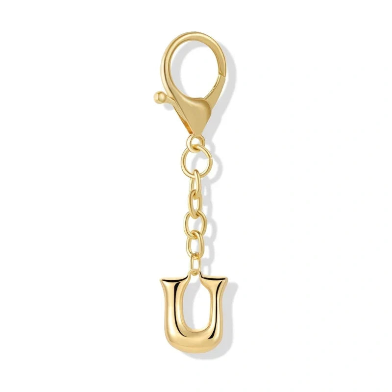Bubble Initial Letter - Bag Charm
