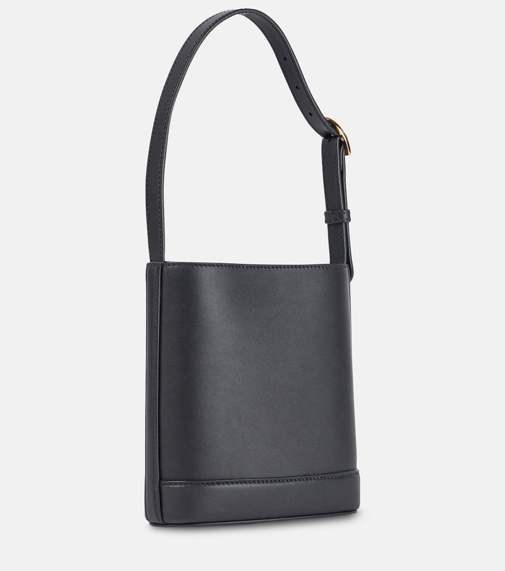 GUCCI small horsebit embellished leather bucket bag
