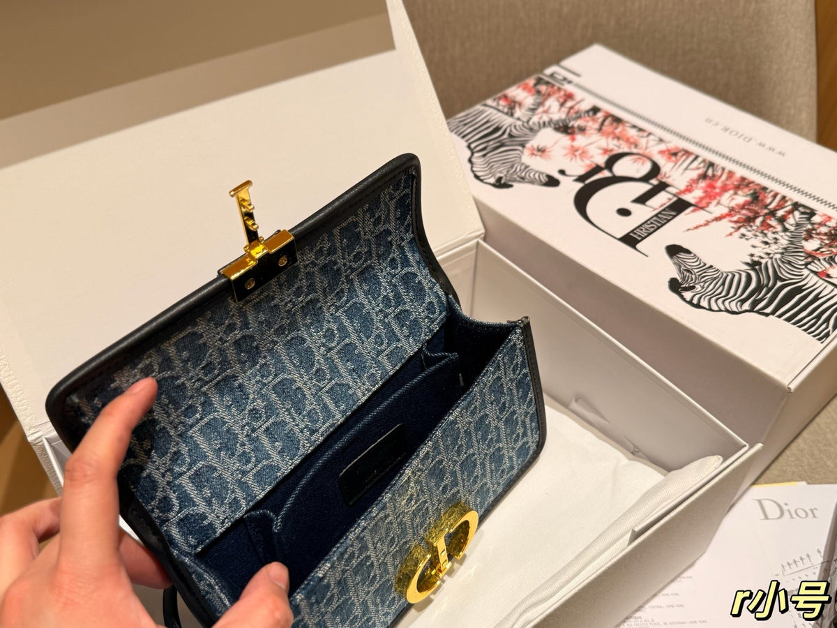 Dior New Fashion Denim Chain Bag 22x13x6cm
