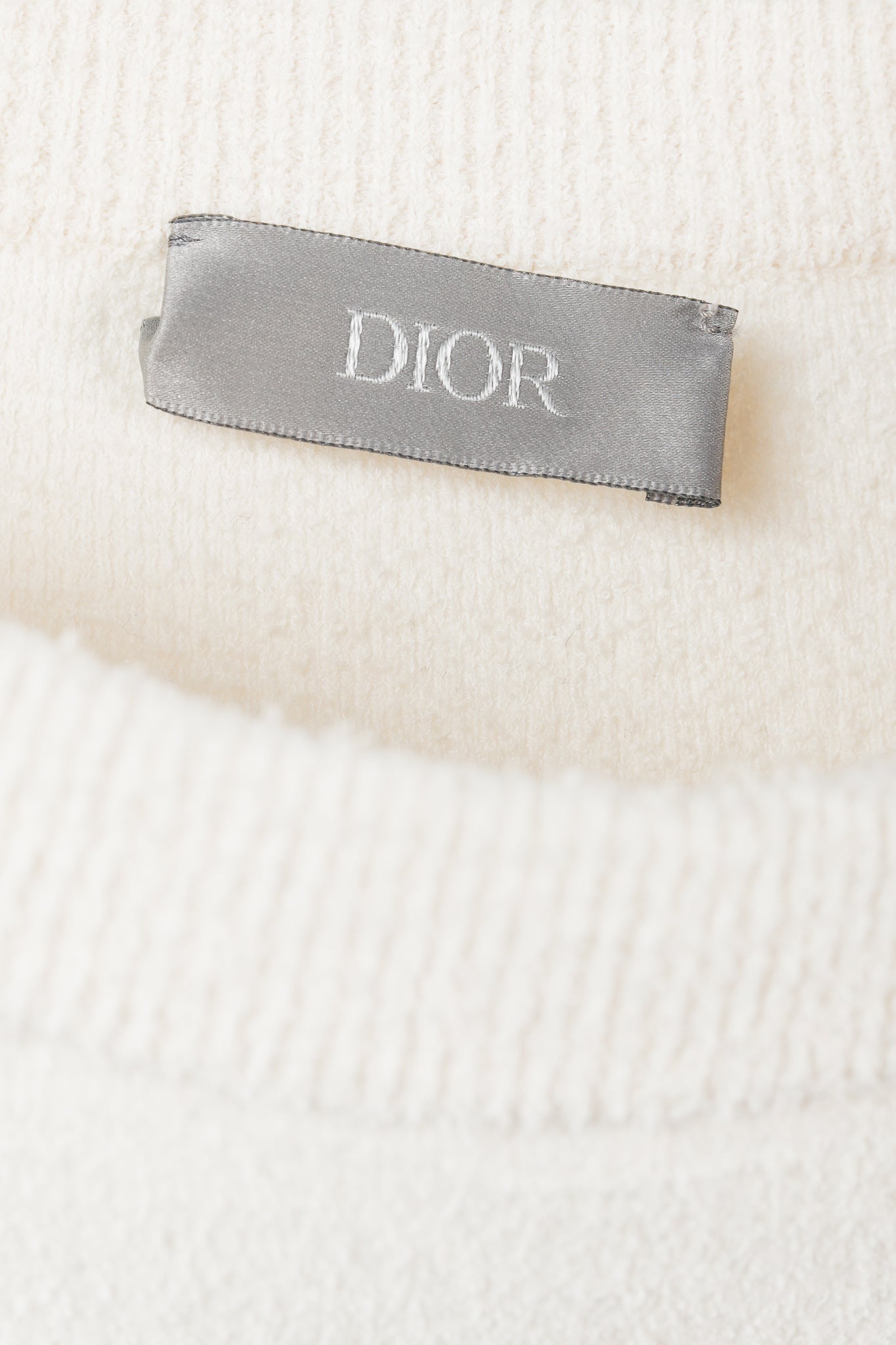 Dior x Stussy "Year of the Ox" Ivory Terry Cloth Graphic Tee
