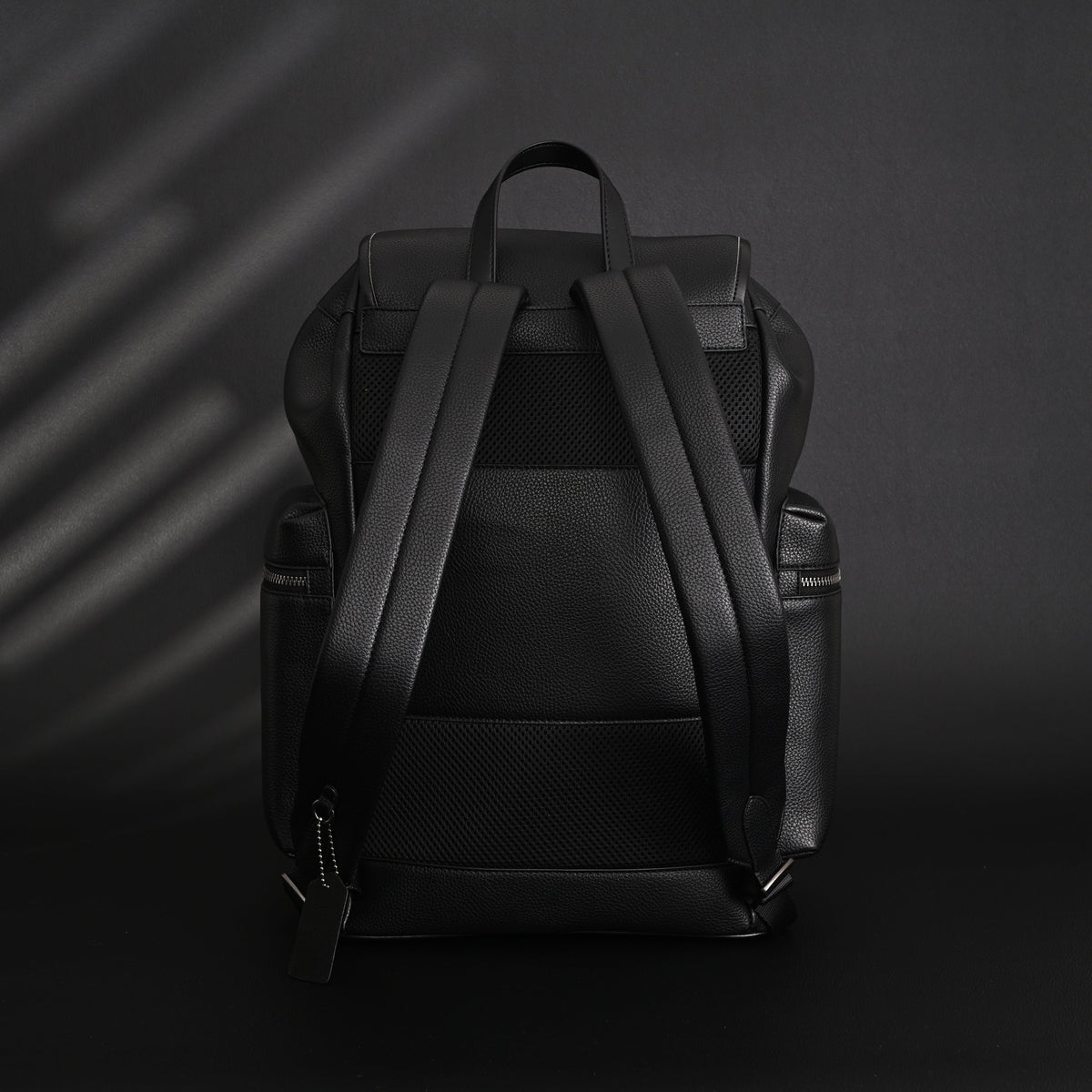 Prada Nylon & Leather Multi-Pocket Backpack – Black
