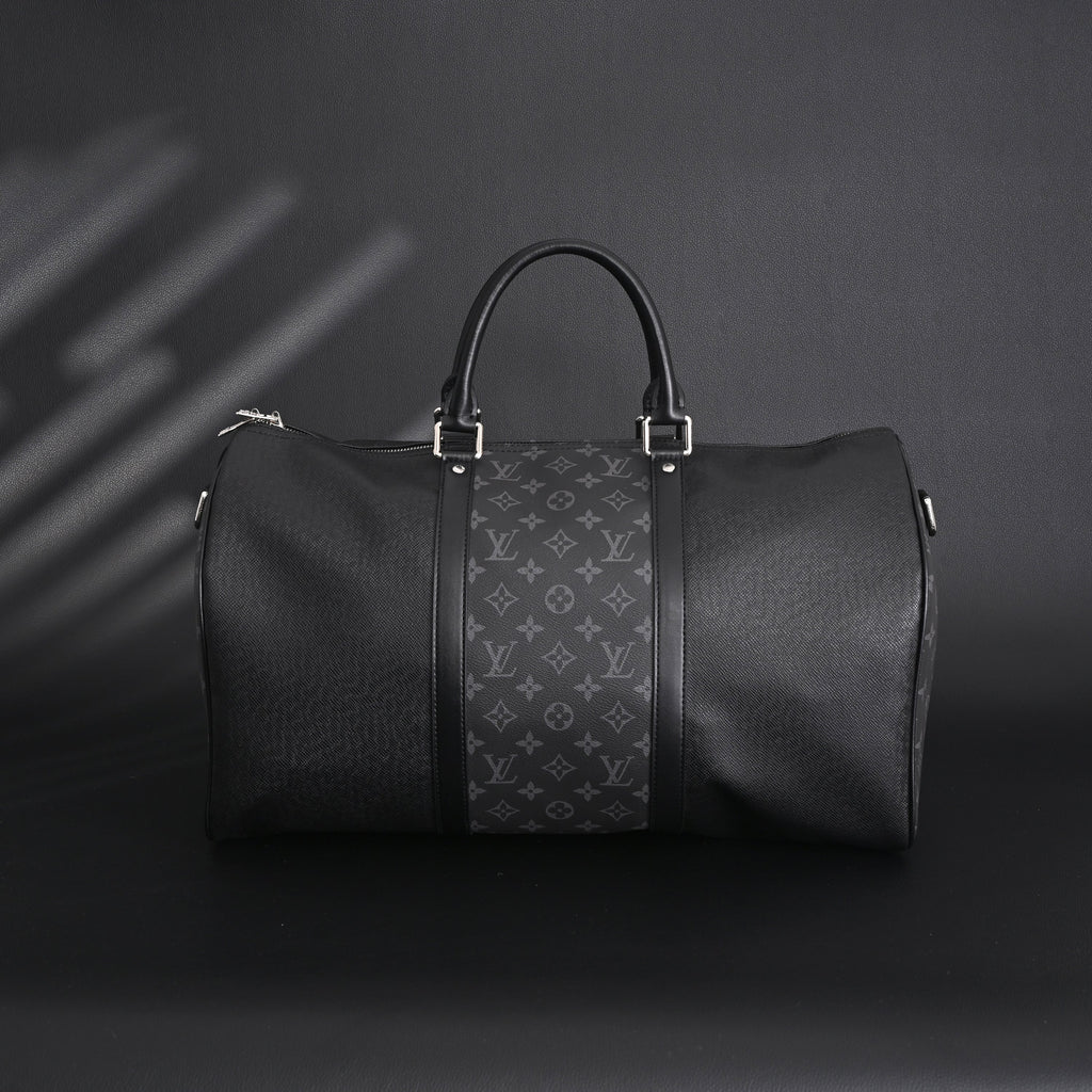 Louis Vuitton Keepall Bandoulière 50 – Monogram Eclipse Canvas Travel Bag