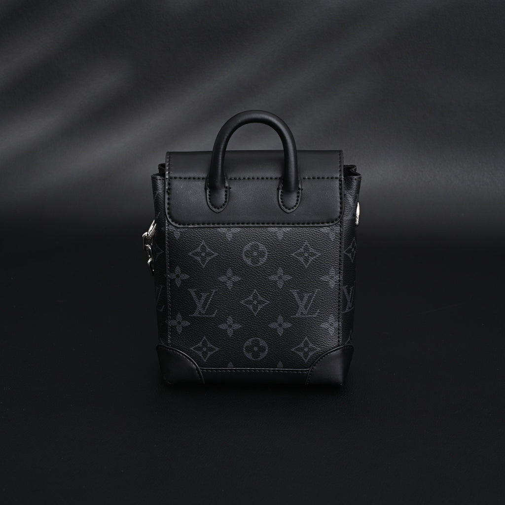Louis Vuitton Soft Trunk Messenger – Monogram Eclipse Canvas with Silver Chain