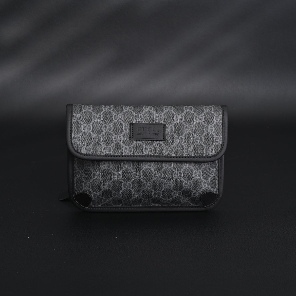 Gucci Ophidia GG Supreme Belt Bag – Black/Grey with Web Strap