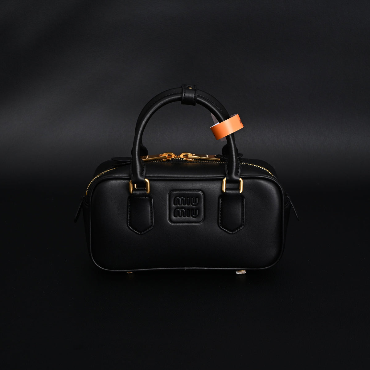 Miu Miu Leather Top Handle Satchel – Classic Black