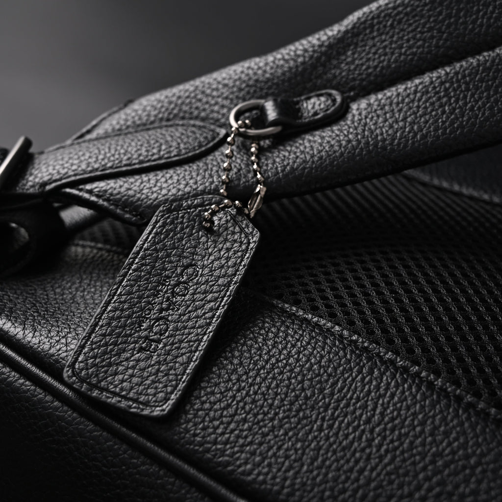Coach Men’s Leather Backpack – Black Signature Canvas