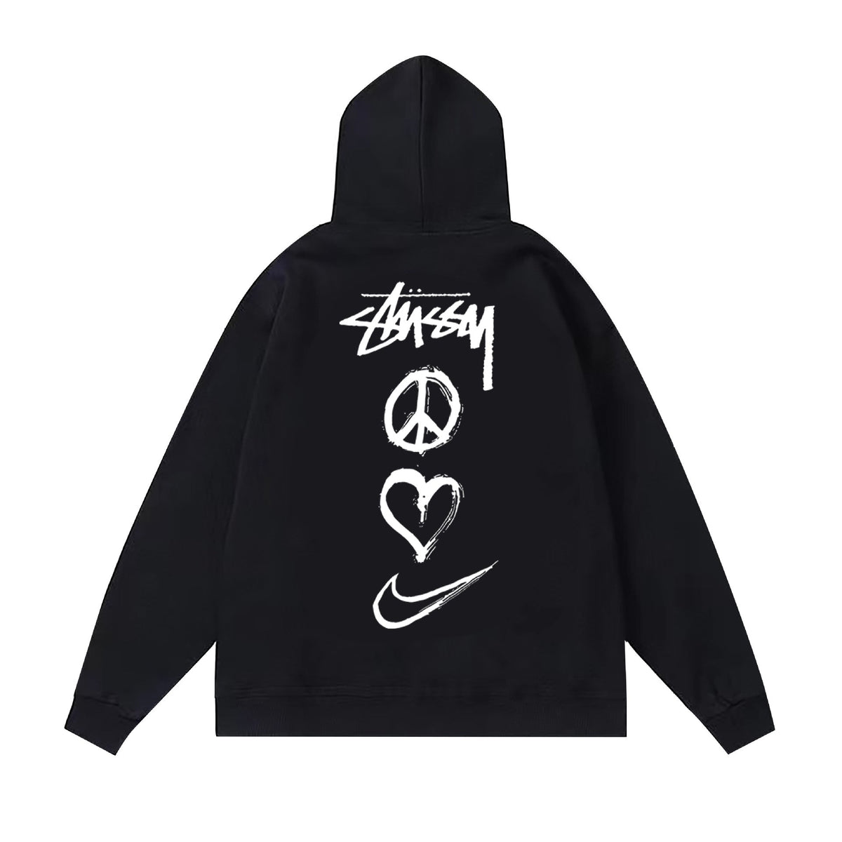 Stussy Hoodie Fall/Winter Fleece Hooded Sweater