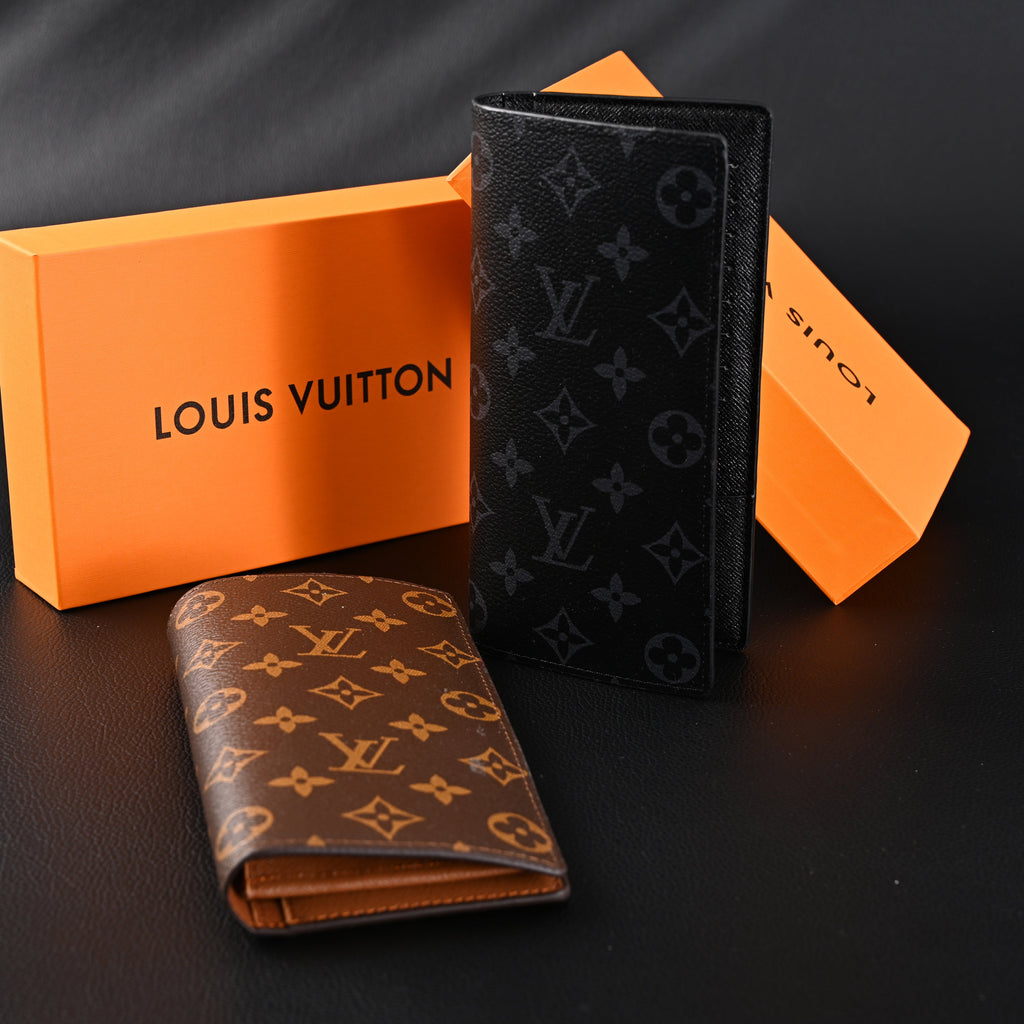 Louis Vuitton Brazza Wallet – Monogram Eclipse Canvas Long Bifold (M61697)