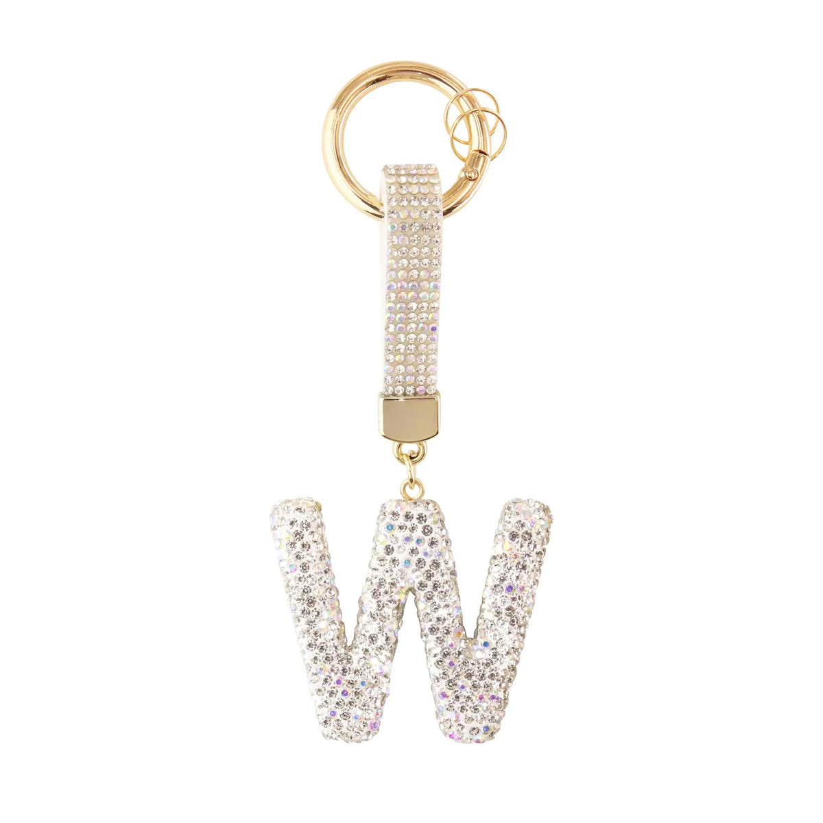 Sparkle Initial – Bag Charm (Silver)