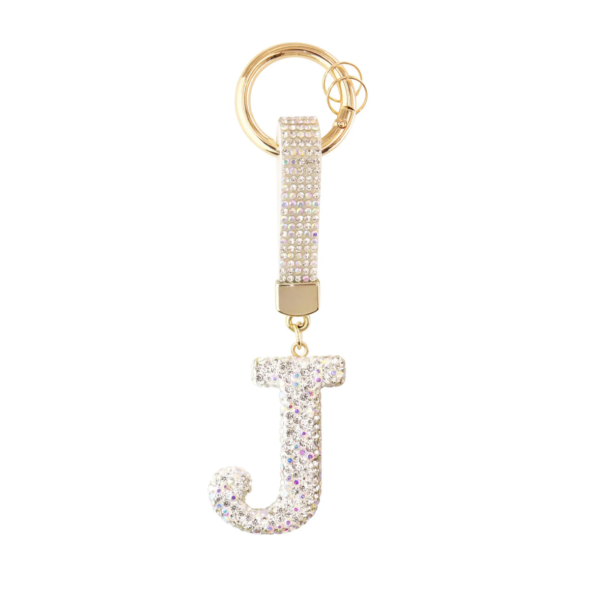 Sparkle Initial – Bag Charm (Silver)